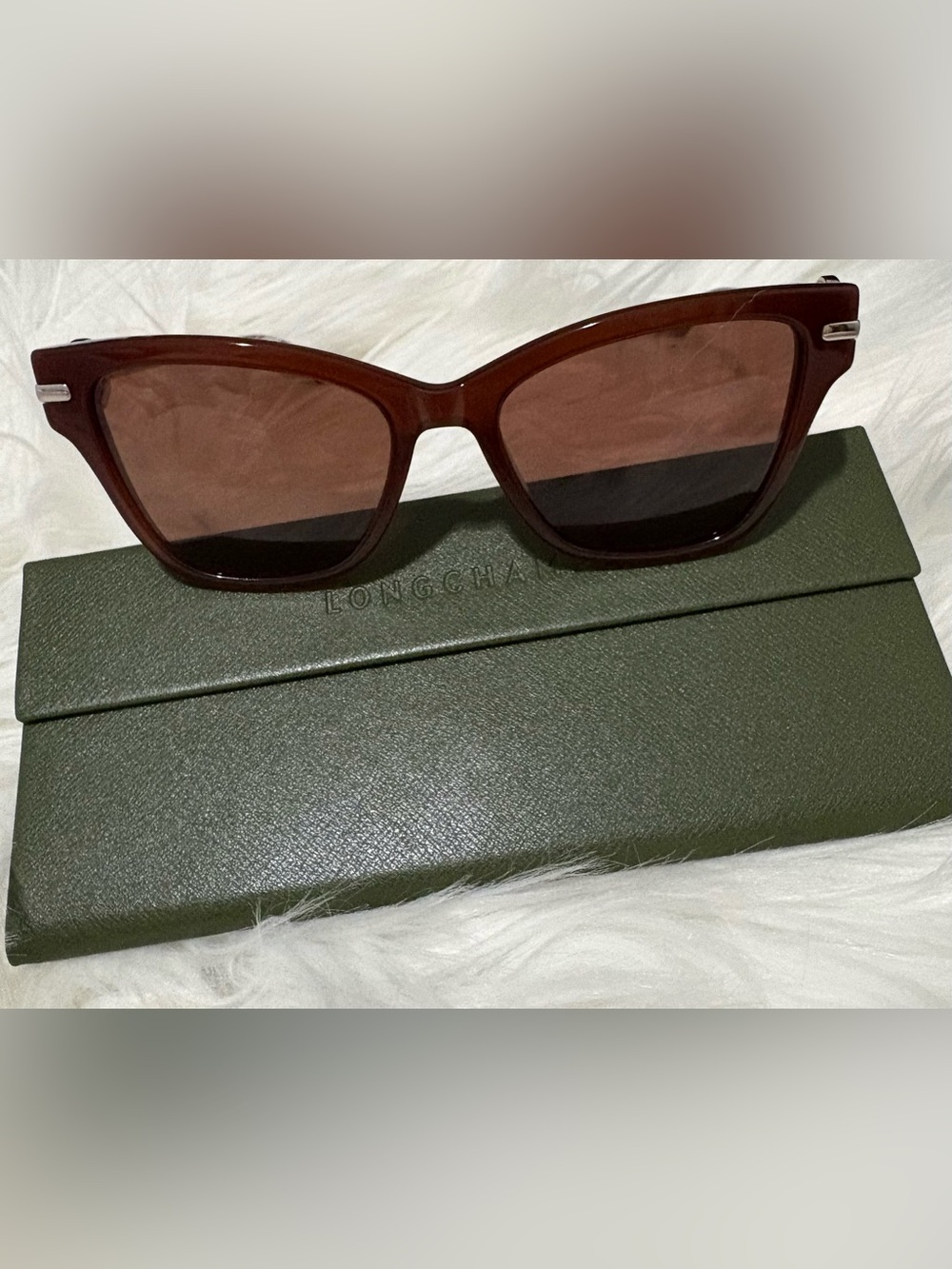 NWT Longchamp Brown Gradient Women's Sunglasses